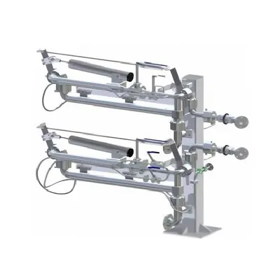 Como um dispensador de GNL de alto fluxo interage com a interface do usuário?
